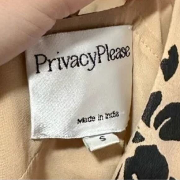 Nude/Black Floral Privacy Please Maxi Dress, Cocktails Parties Resort S - Picture 7 of 8